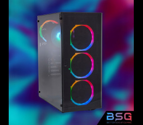 BSG Striker V6 AMD Ryzen 5 AMD Radeon RX 6600 16GB DDR4 256GB SSD Windows 11 Pro