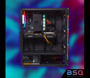 BSG Striker V6 AMD Ryzen 5 AMD Radeon RX 6600 16GB DDR4 256GB SSD Windows 11 Pro