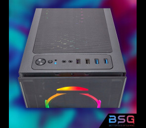 BSG Striker V6 AMD Ryzen 5 AMD Radeon RX 6600 32GB DDR4 2000GB SSD Windows 11 Pro