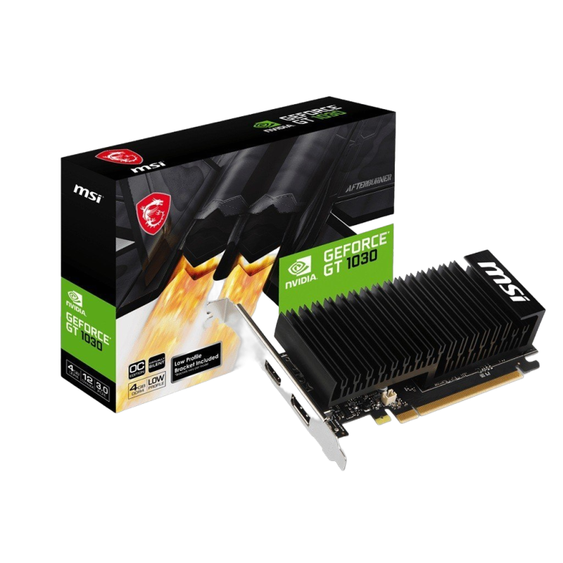 Karta graficzna MSI GeForce GT 1030 4GB DDR4 64bit pasywne chłodzenie