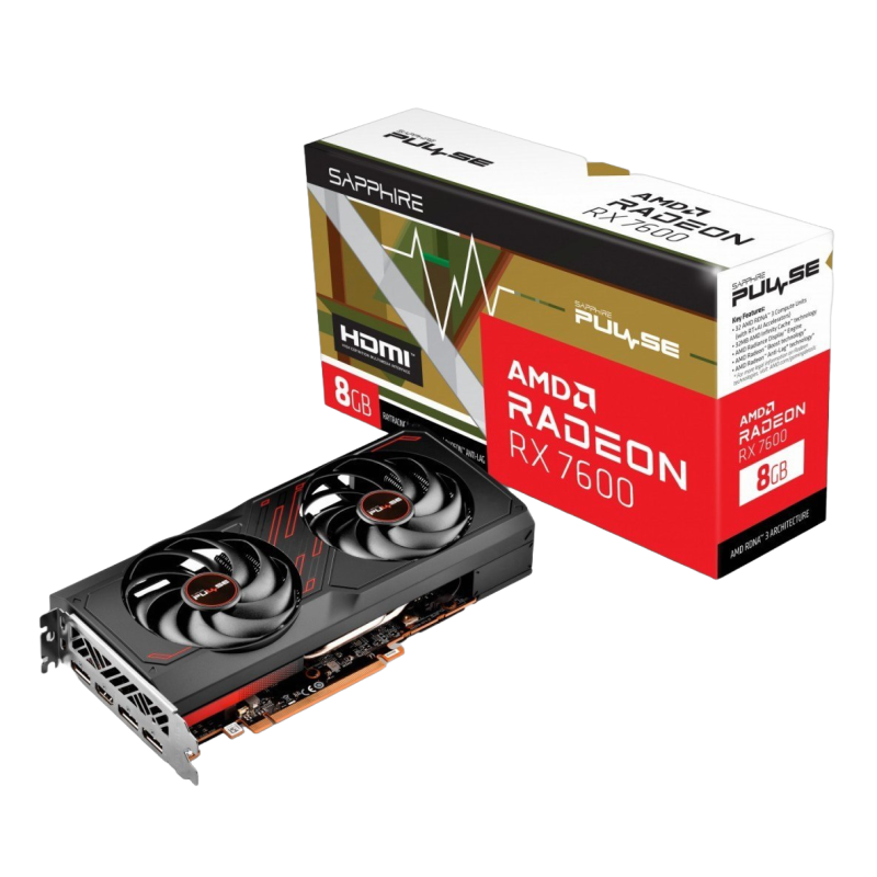 Karta graficzna Radeon RX 7600 Gaming OC 8G GDDR6 128bit Karta graficzna Radeon RX 7600 Gaming OC 8G GDDR6 128bit