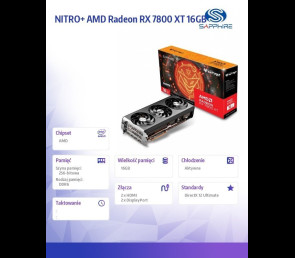 Karta graficzna Sapphire Technology Radeon RX 7800 XT Gaming OC 16GB GDDR6