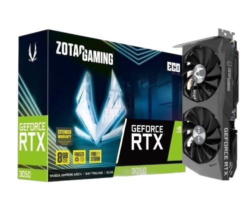 Karta graficzna ZOTAC GeForce RTX 3050 ECO 8GB GDDR6 128-bitowa gamingowa