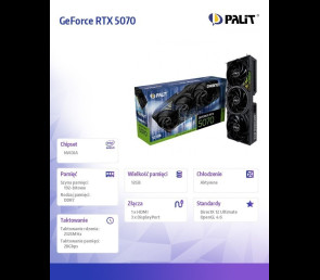 Palit Karta graficzna GeForce RTX 5070 12GB GDDR7 ray tracing AI