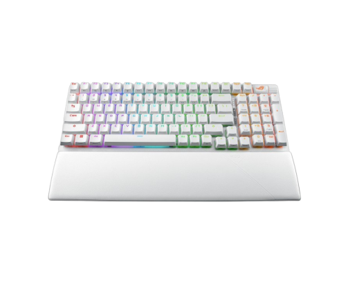 Klawiatura Asus ROG Strix Scope II 96 Wireless biała gamingowa z przełącznikami NX