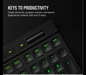 Klawiatura Corsair K100 RGB Air Wireless Ultra Thin Cherry MX bezprzewodowa
