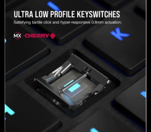 Klawiatura Corsair K100 RGB Air Wireless Ultra Thin Cherry MX bezprzewodowa