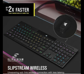 Klawiatura Corsair K100 RGB Air Wireless Ultra Thin Cherry MX bezprzewodowa