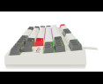 Klawiatura Krux Atax PRO RGB Creator Retro Gateron Yellow PRO gamingowa TKL