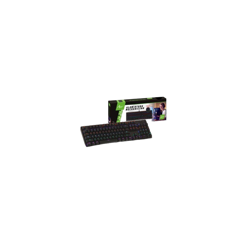 Klawiatura mechaniczna ART AK-51 podświetlana gamingowa USB czarna Klawiatura mechaniczna ART AK-51 podświetlana gamingowa USB czarna
