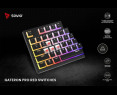 Klawiatura mechaniczna bezprzewodowa Savio PHENIX Gateron Red Pro Pudding Klawiatura mechaniczna bezprzewodowa Savio PHENIX Gateron Red Pro Pudding