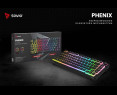 Klawiatura mechaniczna bezprzewodowa Savio PHENIX Gateron Yellow Pro Klawiatura mechaniczna bezprzewodowa Savio PHENIX Gateron Yellow Pro