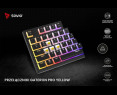 Klawiatura mechaniczna bezprzewodowa Savio PHENIX Gateron Yellow Pro Klawiatura mechaniczna bezprzewodowa Savio PHENIX Gateron Yellow Pro