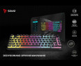 Klawiatura mechaniczna bezprzewodowa Savio PHENIX Gateron Yellow Pro Klawiatura mechaniczna bezprzewodowa Savio PHENIX Gateron Yellow Pro