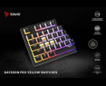 Klawiatura mechaniczna bezprzewodowa Savio PHENIX Gateron Yellow Pro Klawiatura mechaniczna bezprzewodowa Savio PHENIX Gateron Yellow Pro