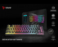 Klawiatura mechaniczna bezprzewodowa Savio PHENIX Gateron Yellow Pro Klawiatura mechaniczna bezprzewodowa Savio PHENIX Gateron Yellow Pro