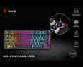 Klawiatura mechaniczna bezprzewodowa Savio PHENIX Gateron Yellow Pro Klawiatura mechaniczna bezprzewodowa Savio PHENIX Gateron Yellow Pro