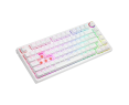 Klawiatura mechaniczna bezprzewodowa SAVIO PHENIX WHITE Gateron Red Pro ABS Klawiatura mechaniczna bezprzewodowa SAVIO PHENIX WHITE Gateron Red Pro ABS