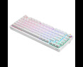 Klawiatura mechaniczna bezprzewodowa SAVIO PHENIX WHITE Gateron Red Pro ABS Klawiatura mechaniczna bezprzewodowa SAVIO PHENIX WHITE Gateron Red Pro ABS
