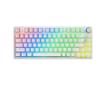 Klawiatura mechaniczna bezprzewodowa Savio PHENIX WHITE Gateron Red Pro lekkie podświetlenie Klawiatura mechaniczna bezprzewodowa Savio PHENIX WHITE Gateron Red Pro lekkie podświetlenie