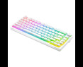 Klawiatura mechaniczna bezprzewodowa Savio PHENIX WHITE Gateron Red Pro lekkie podświetlenie Klawiatura mechaniczna bezprzewodowa Savio PHENIX WHITE Gateron Red Pro lekkie podświetlenie