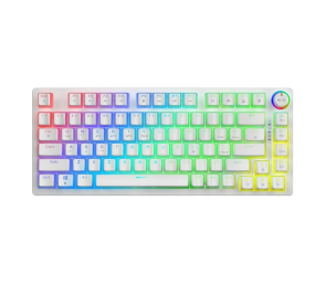 Klawiatura mechaniczna bezprzewodowa SAVIO PHENIX WHITE Gateron Yellow
