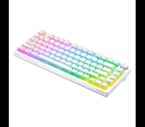 Klawiatura mechaniczna bezprzewodowa SAVIO PHENIX WHITE Gateron Yellow