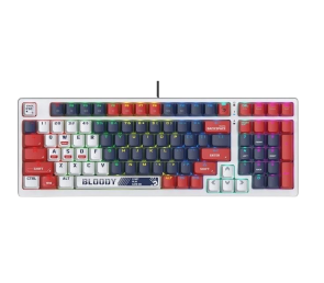 Klawiatura mechaniczna Bloody S98 USB RGB cicha do gier z przełącznikami