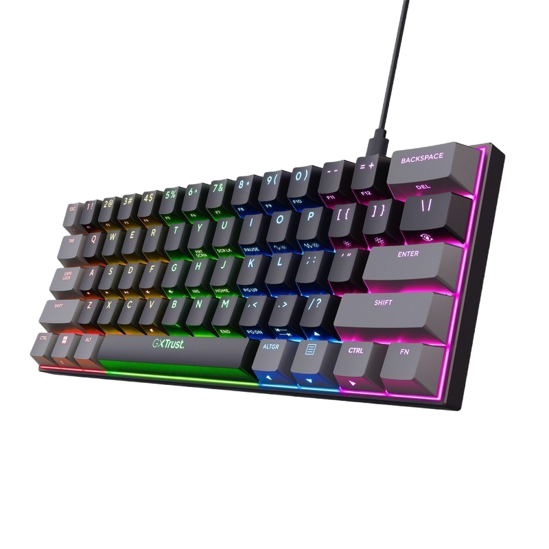 Klawiatura mechaniczna GXT 867 Acira kompaktowa z podświetleniem RGB Klawiatura mechaniczna GXT 867 Acira kompaktowa z podświetleniem RGB