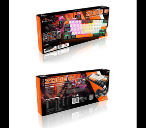 Klawiatura mechaniczna Media-Tech ZONE 61 MT1258 kompaktowa z przełącznikami RED