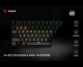 Klawiatura mechaniczna RGB Savio Tempest X2 Outemu Blue wydajna gamingowa Klawiatura mechaniczna RGB Savio Tempest X2 Outemu Blue wydajna gamingowa