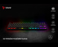Klawiatura mechaniczna RGB Savio Tempest X2 Outemu Blue wydajna gamingowa Klawiatura mechaniczna RGB Savio Tempest X2 Outemu Blue wydajna gamingowa