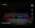 Klawiatura mechaniczna RGB Savio Tempest X2 Outemu Blue wydajna gamingowa Klawiatura mechaniczna RGB Savio Tempest X2 Outemu Blue wydajna gamingowa