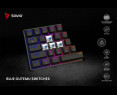 Klawiatura mechaniczna Savio BLACKOUT X2 OUTEMU Blue Hot Swap compact Klawiatura mechaniczna Savio BLACKOUT X2 OUTEMU Blue Hot Swap compact
