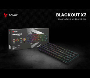 Klawiatura mechaniczna Savio Blackout X2 OUTEMU Peach Silent Hot Swap