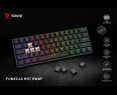 Klawiatura mechaniczna Savio Blackout X2 OUTEMU Peach Silent Hot Swap Klawiatura mechaniczna Savio Blackout X2 OUTEMU Peach Silent Hot Swap
