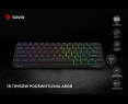 Klawiatura mechaniczna Savio Blackout X2 OUTEMU Peach Silent Hot Swap Klawiatura mechaniczna Savio Blackout X2 OUTEMU Peach Silent Hot Swap