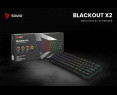 Klawiatura mechaniczna Savio Blackout X2 OUTEMU Peach Silent Hot Swap Klawiatura mechaniczna Savio Blackout X2 OUTEMU Peach Silent Hot Swap