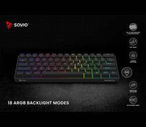 Klawiatura mechaniczna Savio Blackout X2 OUTEMU Peach Silent Hot Swap