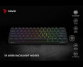 Klawiatura mechaniczna Savio Blackout X2 OUTEMU Peach Silent Hot Swap Klawiatura mechaniczna Savio Blackout X2 OUTEMU Peach Silent Hot Swap