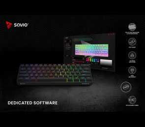 Klawiatura mechaniczna Savio Blackout X2 OUTEMU Peach Silent Hot Swap