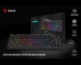 Klawiatura mechaniczna Savio PHENIX bezprzewodowa z Gateron Red Pro Klawiatura mechaniczna Savio PHENIX bezprzewodowa z Gateron Red Pro