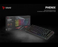 Klawiatura mechaniczna Savio PHENIX bezprzewodowa z Gateron Red Pro Klawiatura mechaniczna Savio PHENIX bezprzewodowa z Gateron Red Pro