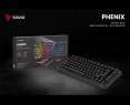 Klawiatura mechaniczna Savio PHENIX bezprzewodowa z Gateron Red Pro Klawiatura mechaniczna Savio PHENIX bezprzewodowa z Gateron Red Pro