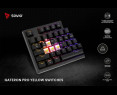 Klawiatura mechaniczna Savio PHENIX bezprzewodowa z Gateron Red Pro Klawiatura mechaniczna Savio PHENIX bezprzewodowa z Gateron Red Pro
