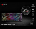 Klawiatura mechaniczna Savio PHENIX bezprzewodowa z Gateron Red Pro Klawiatura mechaniczna Savio PHENIX bezprzewodowa z Gateron Red Pro