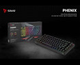 Klawiatura mechaniczna Savio PHENIX bezprzewodowa z Gateron Red Pro Klawiatura mechaniczna Savio PHENIX bezprzewodowa z Gateron Red Pro