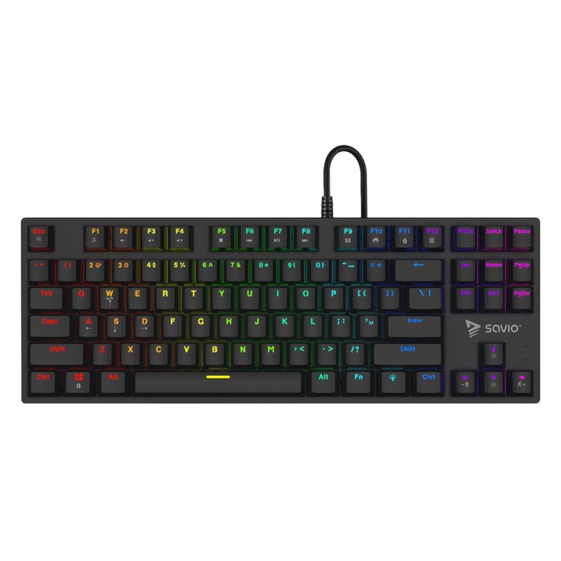 Klawiatura mechaniczna Savio Tempest X2 RGB Outemu Red gamingowa Klawiatura mechaniczna Savio Tempest X2 RGB Outemu Red gamingowa