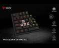 Klawiatura mechaniczna Savio Tempest X2 RGB Outemu Red gamingowa Klawiatura mechaniczna Savio Tempest X2 RGB Outemu Red gamingowa