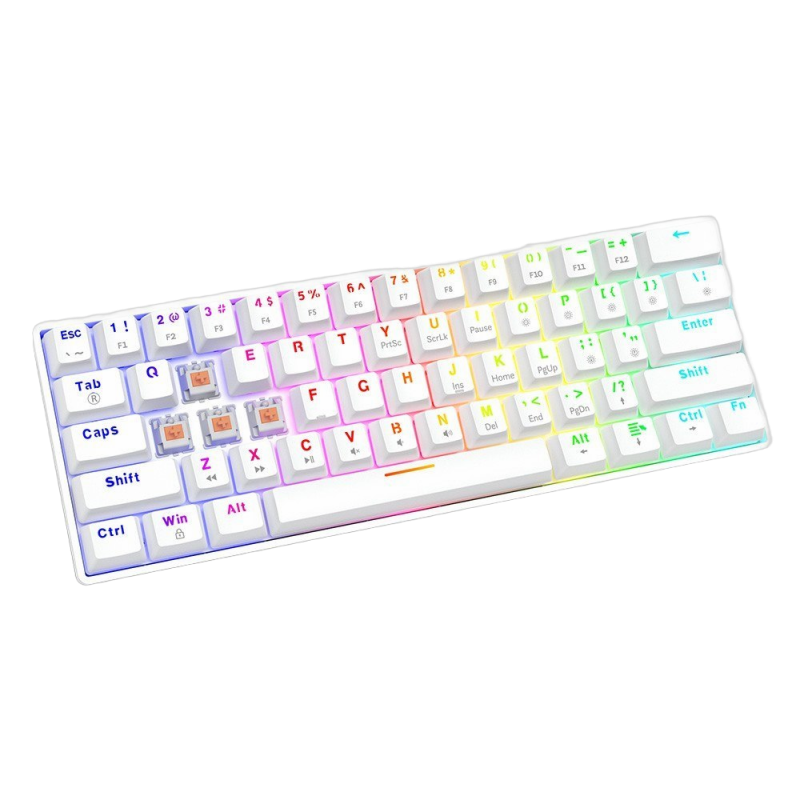 Klawiatura mechaniczna Whiteout X2 OUTEMU Peach Silent Hot Swap 60% Klawiatura mechaniczna Whiteout X2 OUTEMU Peach Silent Hot Swap 60%